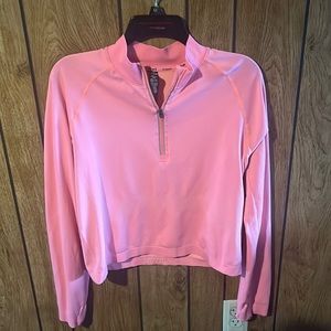 Stretchy running jacket top coral